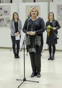 Direktorica Snežana Burzan na otvaranju izložbe